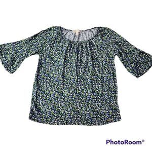 MICHAEL Kors floral shirt bell flare sleeves size S